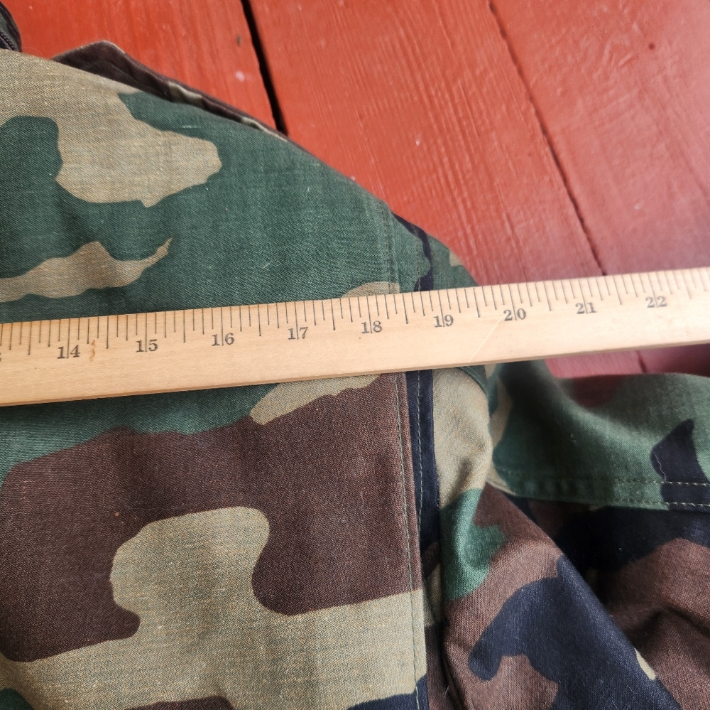Vintage Cold Weather Mens Jacket Medium Camo Hunting Liner USA Morgan America Co - Picture 14 of 16